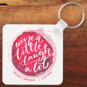 Wijn een kleine Sleutelhanger (Achterkant)