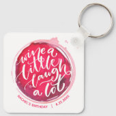 Wijn een kleine Sleutelhanger (Achterkant)