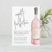 Wijn Eenvoudig 60e verjaardagsfeest Kaart (Staand voorkant)