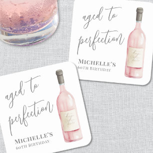 Wijn eenvoudig oud geworden tot in perfectie verja kartonnen onderzetters