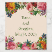 Wijn Elegant Wijn Etiket (Enkel label)