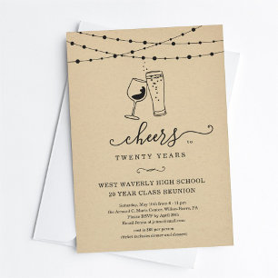 Wijn en bier juichen voor een jaarlijkse reünie kaart