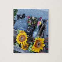 Wijn en Bloemen Puzzel