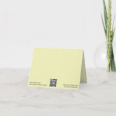 Wijn- en boter-blanco-kaart bedankkaart (Achterkant)