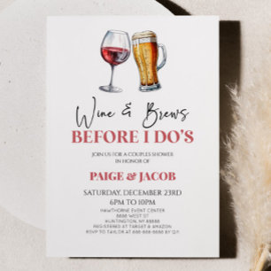 Wijn en Brouwen Voordat Ik Doe Bier Koppels Douche Kaart