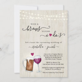 Wijn en brouwerijen voordat ik Vrijgezellenfeest v Kaart