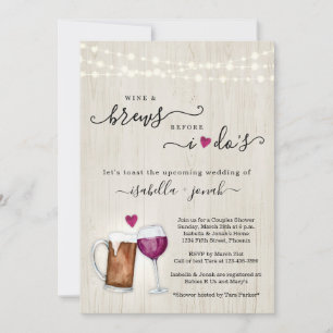 Wijn en brouwerijen voordat ik Vrijgezellenfeest v Kaart