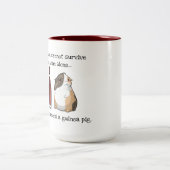 Wijn en cavia's Mok van twee tonen (Center)