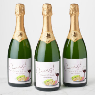 Wijn- en Charcuterie-feest Sparkling Wijnetiket