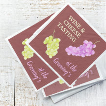 Wijn en Cheese Party drinken doen papieren servet