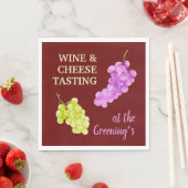 Wijn en Cheese Party drinken doen papieren servet (Insitu)