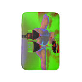 Wijn en chocolade met een Surreal Kiss Badmat (Voorkant Verticaal)