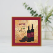 Wijn- en Dijnpartij Kaart (Staand voorkant)