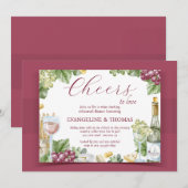 Wijn en Dine Uitnodiging (Voorkant / Achterkant)