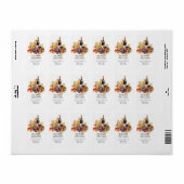 Wijn en druiven Adres Etiket (Full Sheet)