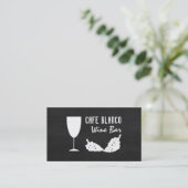 Wijn en druiven, alkbordgaren/wijnmoer visitekaartje (Staand voorkant)