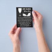 Wijn en druiven, Chalkboard Wine Bar/Winery Flyer (Hand)