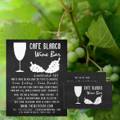 Wijn en druiven, Chalkboard Wine Bar/Winery Flyer