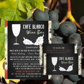 Wijn en druiven, karton, wijnstang/wijnmoer visitekaartje