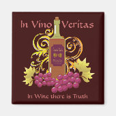 Wijn en druiven magneet (Voorkant)