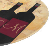 Wijn en druiven- Monogrammen Snijplank (Hoek)