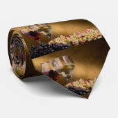 "WIJN EN DRUIVEN" NECKTIE STROPDAS (Opgerold)