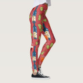 Wijn en druiven patroon leggings (Rechts)