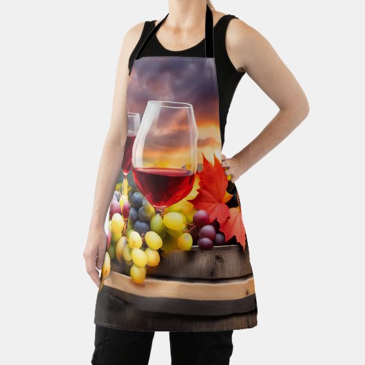 Wijn en druiven schort (Insitu)