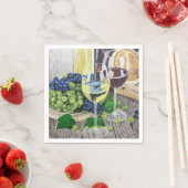 Wijn en druiven servet (Insitu)