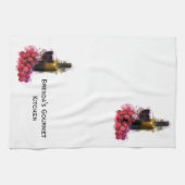 Wijn en druiven theedoek (Horizontaal)