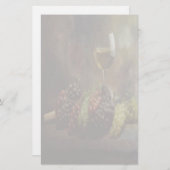 Wijn- en druivenbanketbakkerswerk briefpapier (Voorkant / Achterkant)