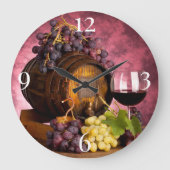 Wijn- en druivenstilstand grote klok (Voorkant)