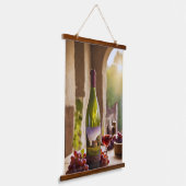Wijn- en druiventapijt hangend wandkleed (Gebogen)