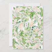 Wijn en Floral Greenery | Cute Modern Vrijgezellen Kaart (Achterkant)