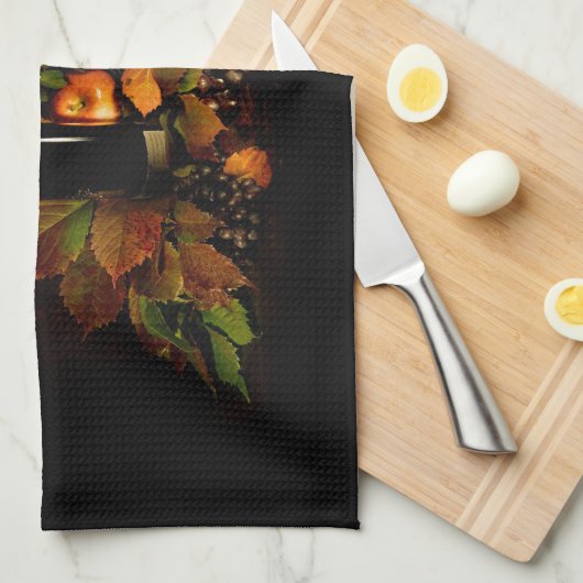 Wijn- en fruitstilstand theedoek (Quarter Fold)