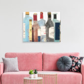 Wijn en gedistilleerde dranken canvas afdruk (Insitu (Woonkamer))