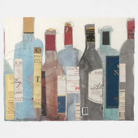 Wijn en gedistilleerde dranken fleece deken (Voorkant (Horizontaal))