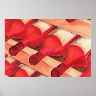 Wijn en gedistilleerde dranken poster