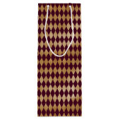  Wijn en Gouden Harlekijn Cadeautas (Achterkant)