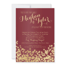 Wijn en Gouden Sparkle Wedding