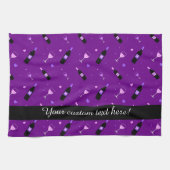 Wijn en harten Partij naadloos patroon Theedoek (Horizontaal)