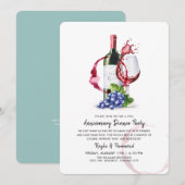 Wijn- en inwendig Jubileum Kaart (Voorkant / Achterkant)