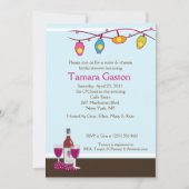 Wijn en kaas, 5x7 Vrijgezellenfeest Uitnodigen Kaart (Voorkant)