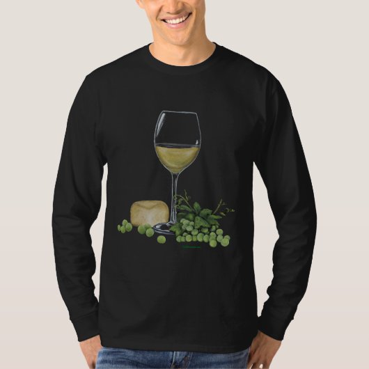Wijn en kaas alstublieft t-shirt (Voorkant)
