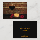 Wijn en kaas ATC Visitekaartje (Voorkant / Achterkant)
