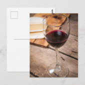 Wijn en kaas briefkaart (Voorkant / Achterkant)