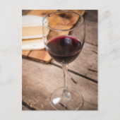Wijn en kaas briefkaart (Voorkant)