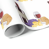 Wijn en kaas cadeaupapier (Rol Hoek)