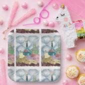 Wijn en kaas Charcuterie Papieren Bordje (Feest)