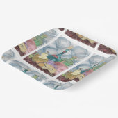 Wijn en kaas Charcuterie Papieren Bordje (Gebogen)